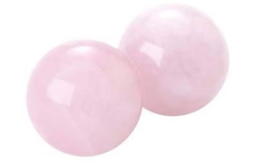Boules de Relaxation Chinoises en Quartz Rose