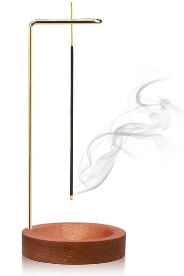 Brûleur d'encens inversé en bois