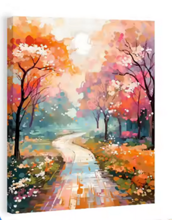 🎨 Kits de Peinture par Numéros – Promenade Fleurie 🌸