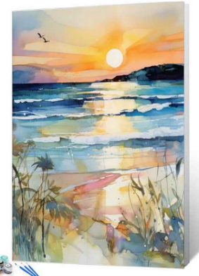 🎨 Kits de Peinture par Numéros – Sunset & Bord de Mer 🌅