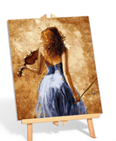 🎨 Kits de Peinture par Numéros – Femme Violoniste 🎻